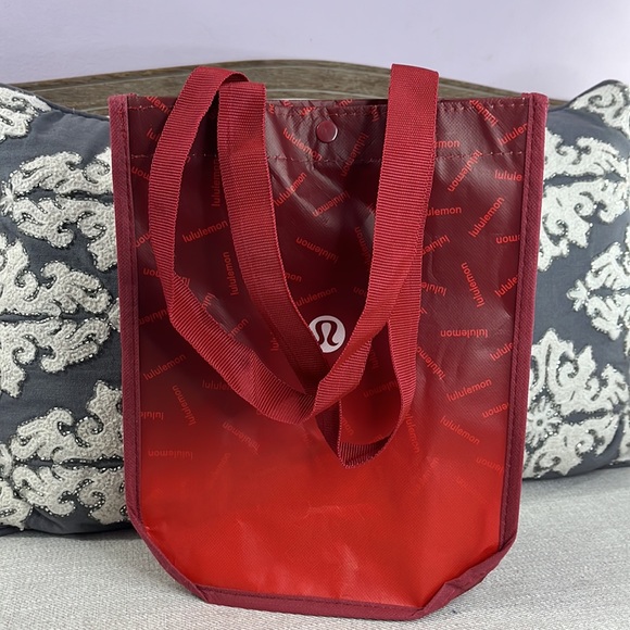 lululemon athletica Bags Lululemon Red Reusable Tote Bag Poshmark